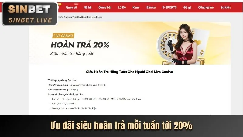 Thưởng nạp lần đầu tại Xin888